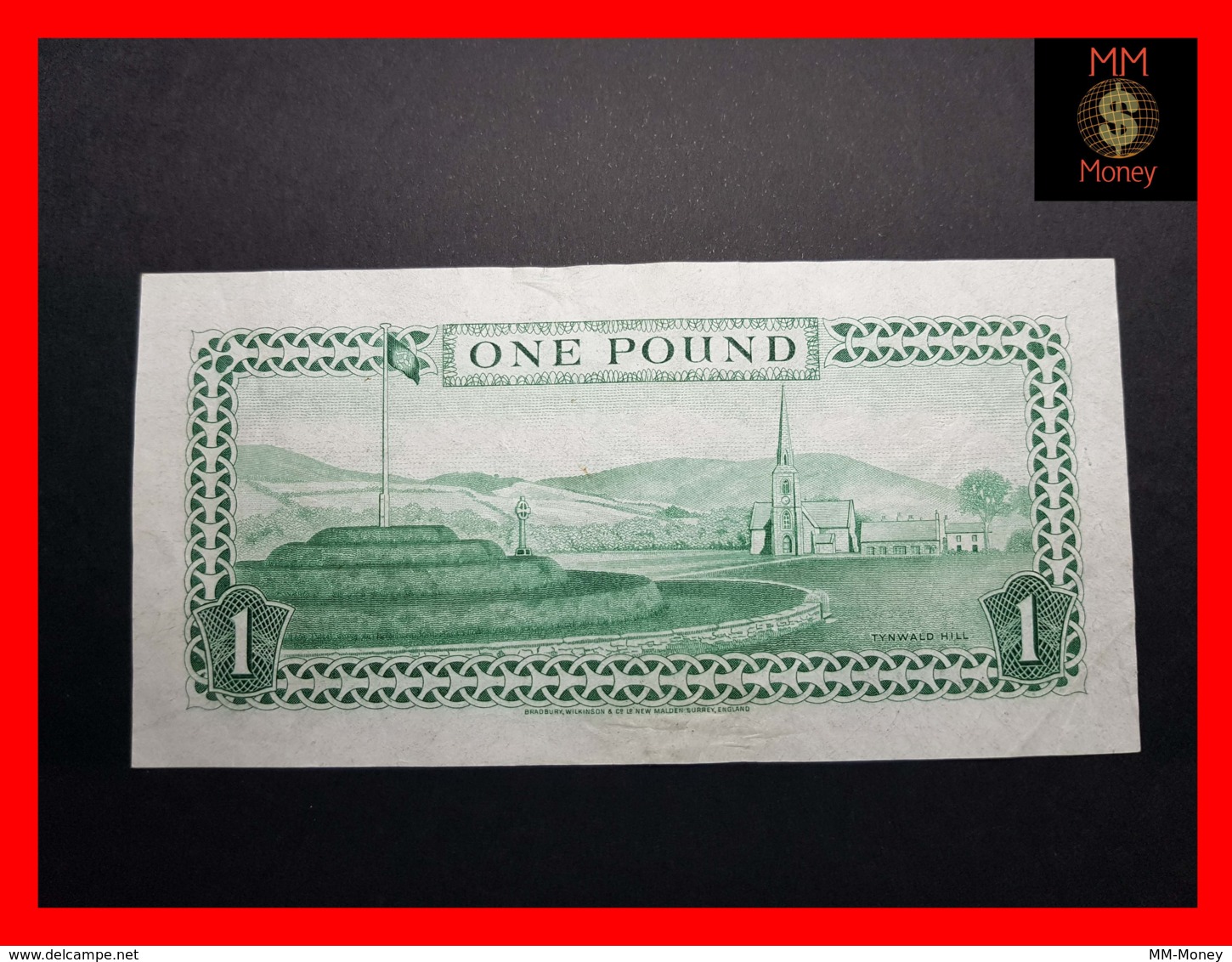 ISLE OF MAN 1 £  1983  P. 38  “Tyvek”  VF \ XF - 1 Pound