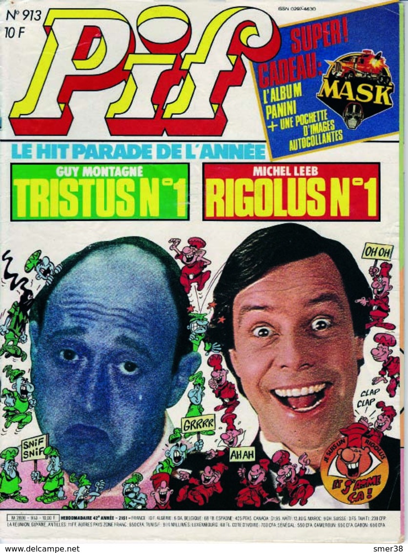 PIF N° 913 - 43eme Année 1986 - Pif - Autres