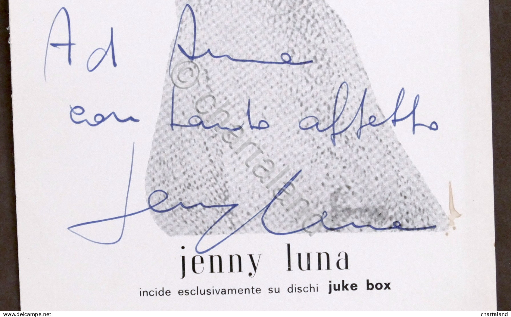 Musica - Autografo Della Cantante Jenny Luna - Anni '60 - Altri & Non Classificati