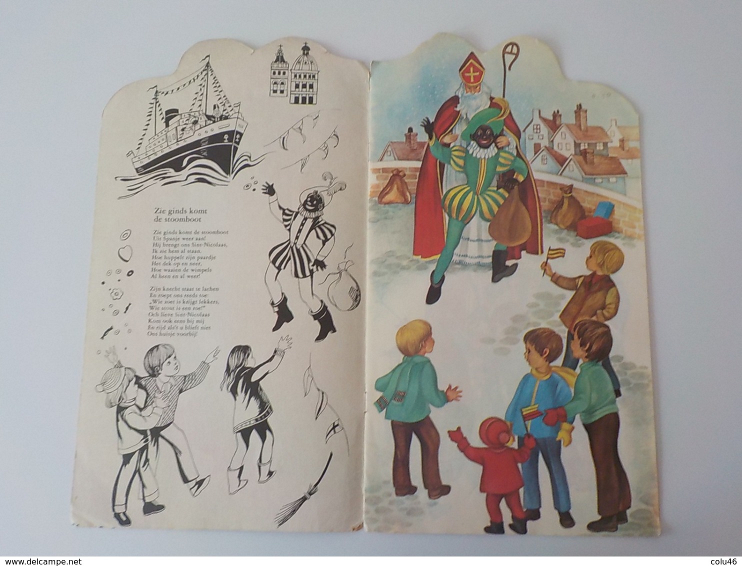 1950 Sinterklaas Kapoentje Livre Enfants Saint-Nicolas Sint Niklas Néerlandais - Nikolaus