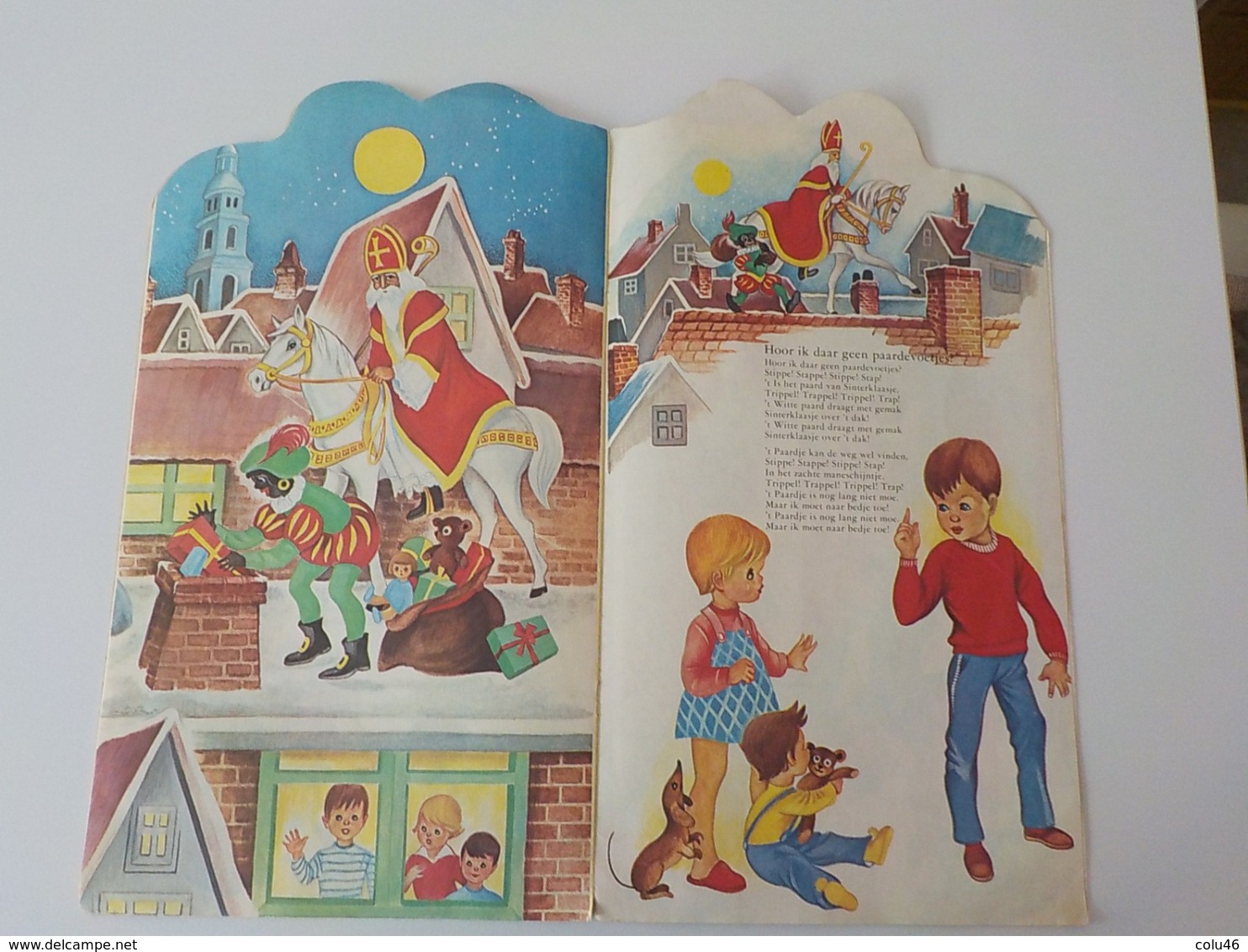 1950 Sinterklaas Kapoentje livre enfants Saint-Nicolas Sint Niklas Néerlandais