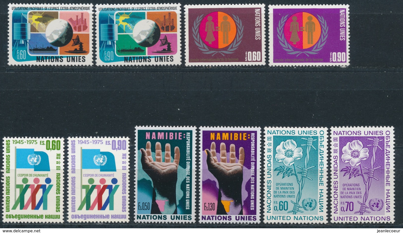 Verenigde Naties/United Nations/Nation Unis Geneve 1975 Mi: 46-55 Yt:  (PF/MNH/Neuf Sans Ch/**)(4879) - Unused Stamps