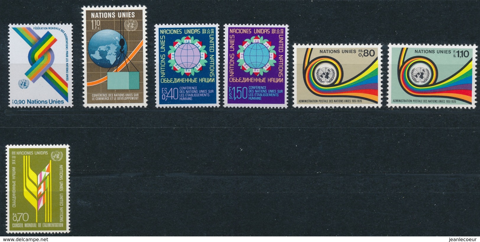 Verenigde Naties/United Nations/Nation Unis Geneve 1976 Mi: 56-62 Yt:  (PF/MNH/Neuf Sans Ch/**)(4880) - Ongebruikt