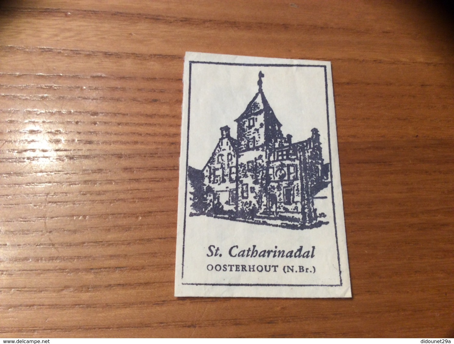 Ancien Sachet De Sucre Pays-Bas "St. Catharinadal - OOSTERHOUT" (église) - Sugars