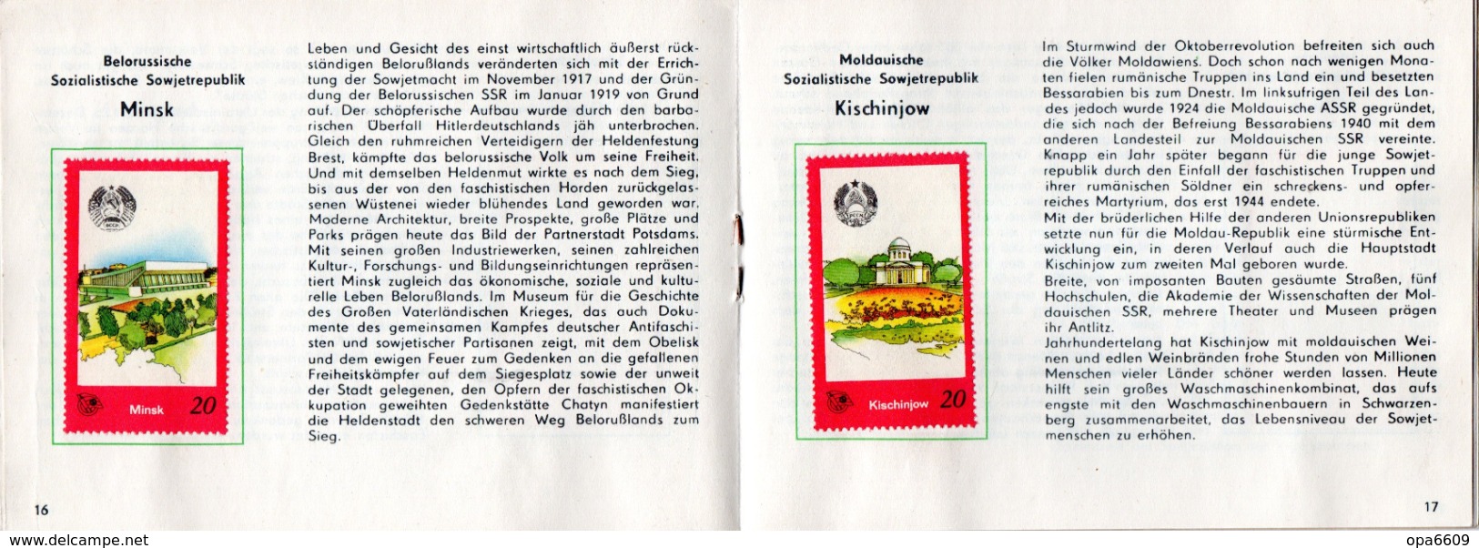 (Kart-ZD)DDR Sammelheft für die DSF-Sondermarkenserie 1977 "Zu Gast bei Freunden" kompl. mit 20 Marken