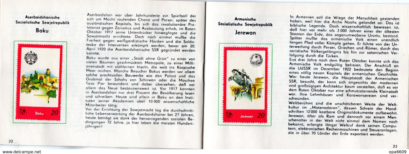 (Kart-ZD)DDR Sammelheft für die DSF-Sondermarkenserie 1977 "Zu Gast bei Freunden" kompl. mit 20 Marken