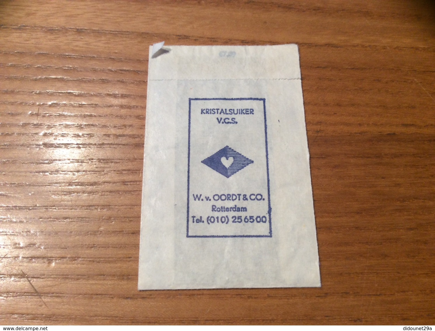 Ancien Sachet De Sucre Pays-Bas "CAFÉ RESTAURANT BLAUWE KEET - OOSTERLAND" - Sugars