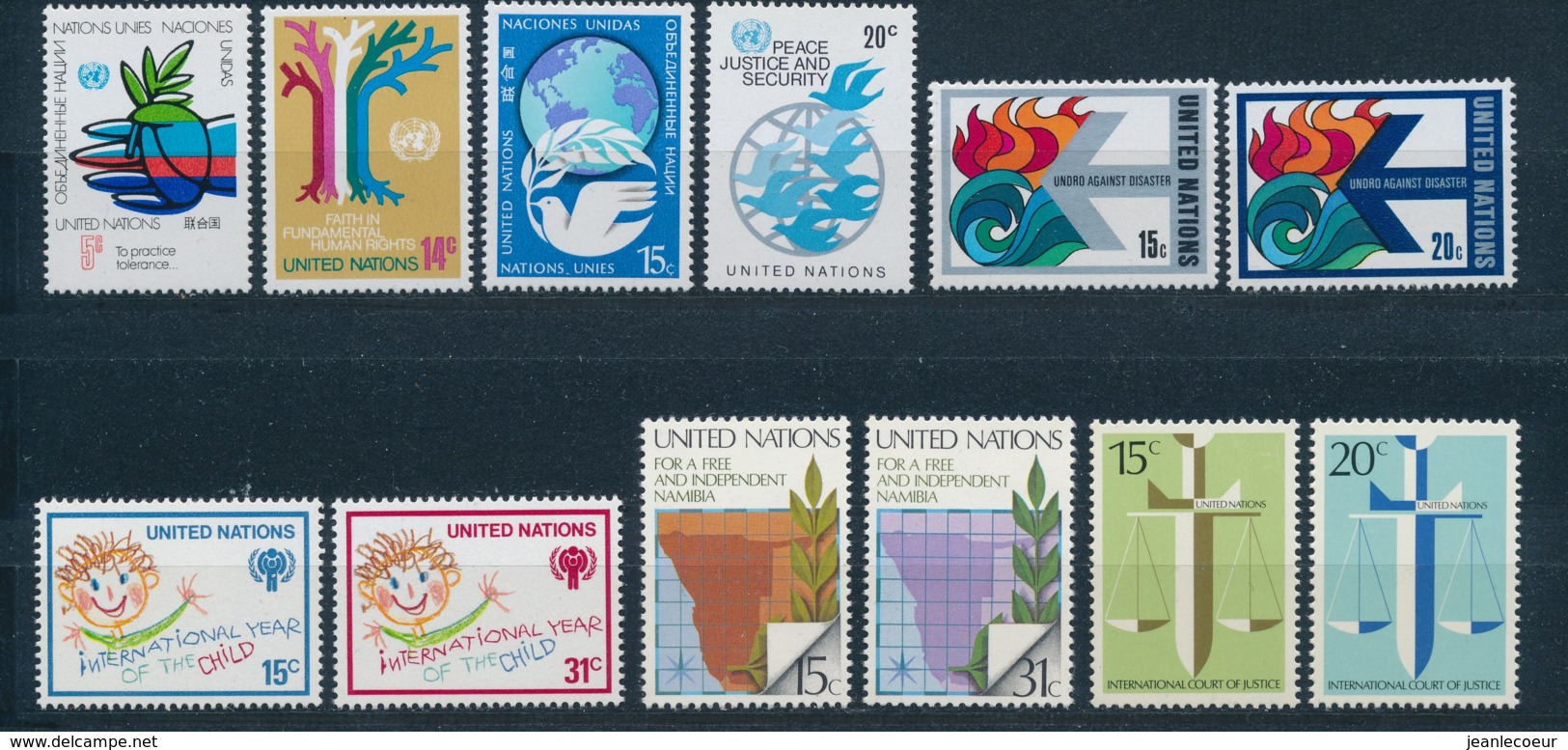 Verenigde Naties/United Nations/Nation Unis New York 1979 Mi: 328-339 Yt:  (PF/MNH/Neuf Sans Ch/**)(4900) - Unused Stamps