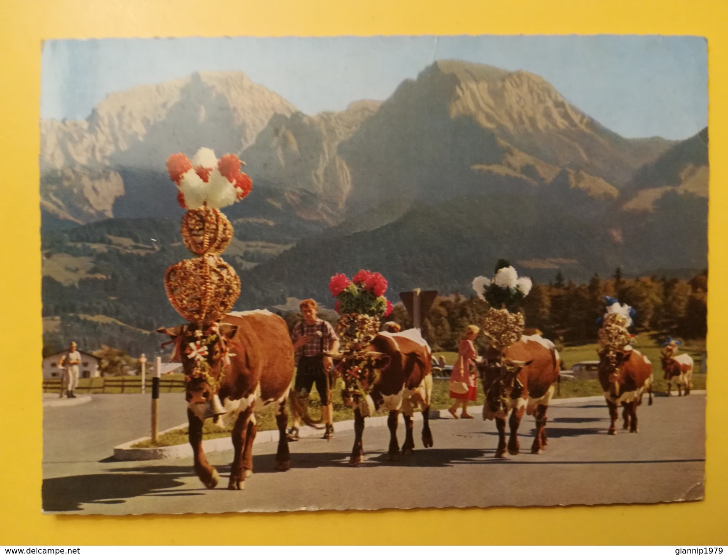 CARTOLINA POSTCARD GERMANIA DEUTSCHE 1966 ALMABTRIEB SCHONAU BOLLO BUILDINGS COSTRUZIONI OBLITERE' POSTKARTEN - Amberg