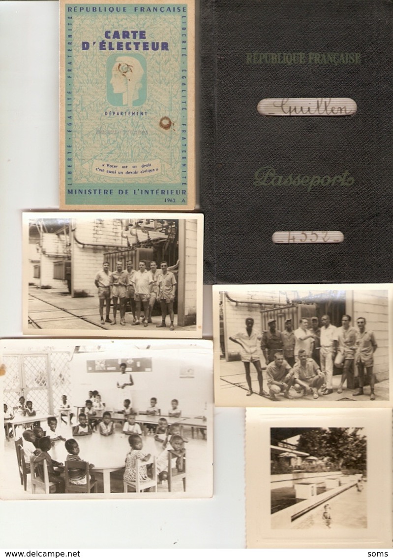 Lot De 49 Photographies Du Cameroun, Edéa, Techninien D'Alucam En 1959-1960, Passeport, Papiers, Usine - Otros & Sin Clasificación