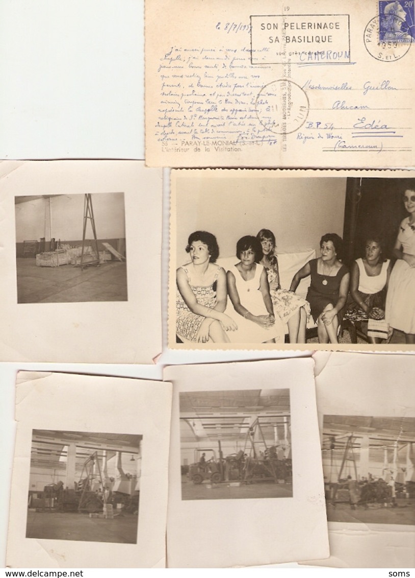 Lot De 49 Photographies Du Cameroun, Edéa, Techninien D'Alucam En 1959-1960, Passeport, Papiers, Usine - Otros & Sin Clasificación