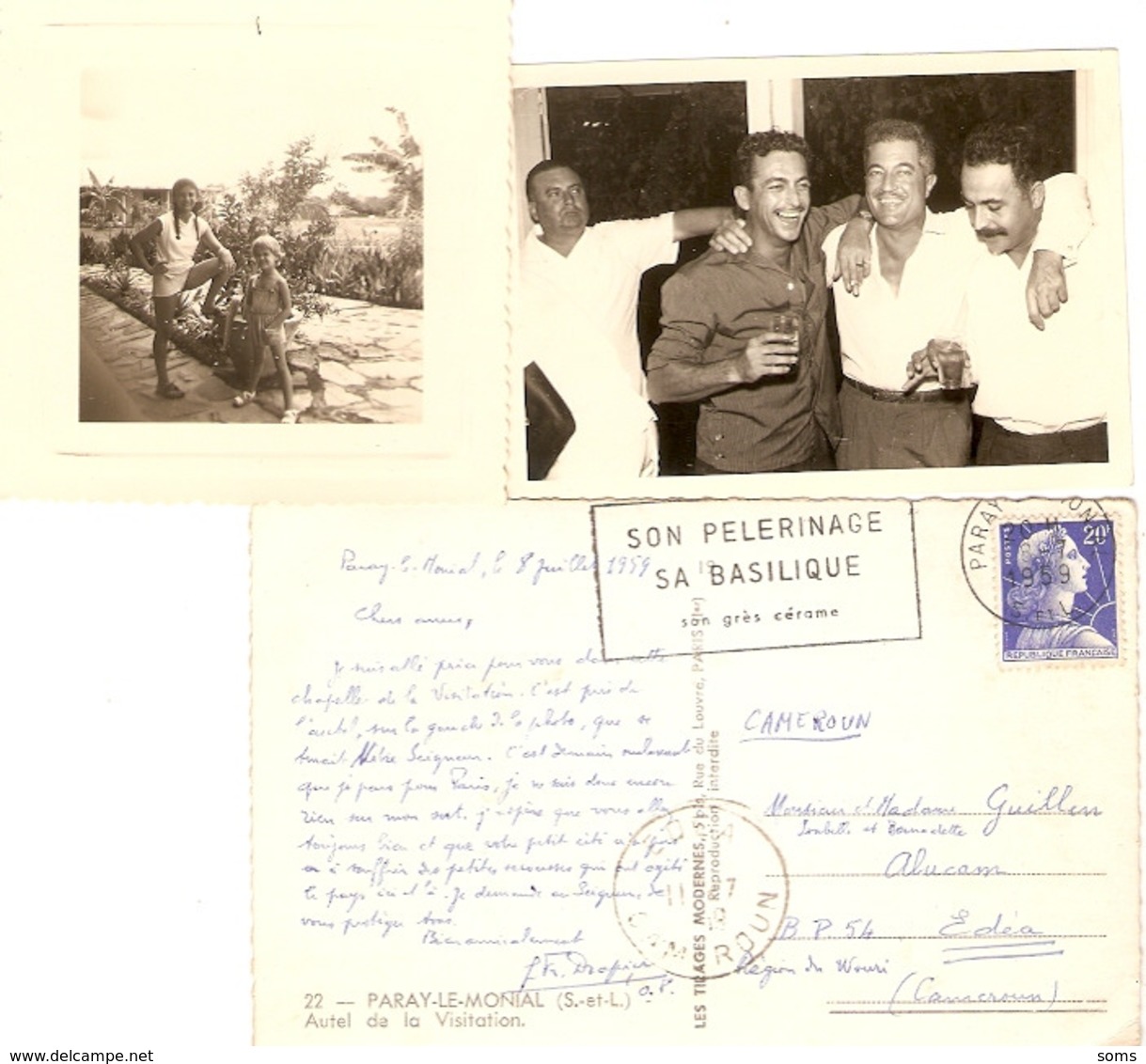 lot de 49 photographies du Cameroun, Edéa, techninien d'Alucam en 1959-1960, passeport, papiers, usine