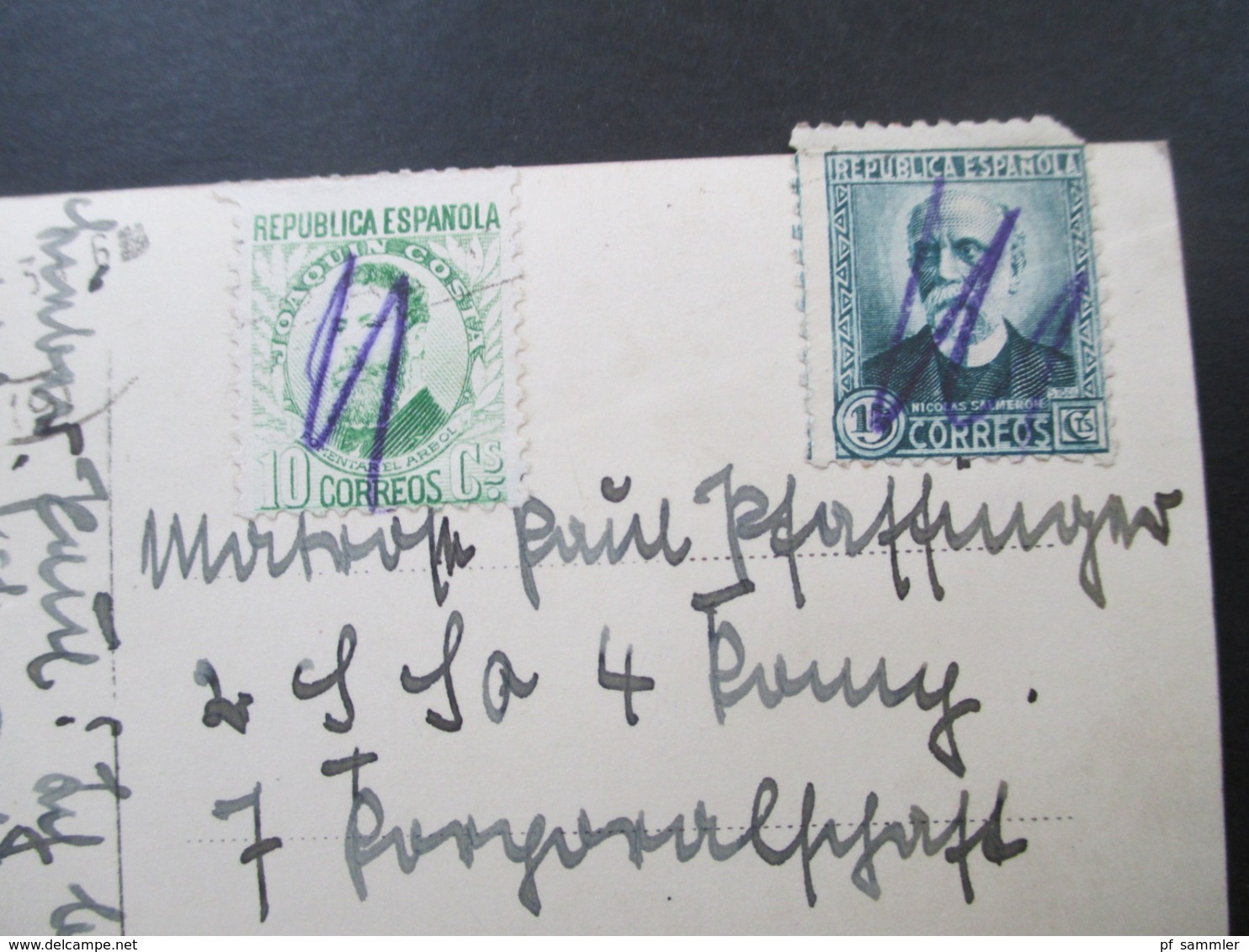Spanien 1930er Jahre Echtfoto AK Barcelona Arc Del Triomf Marken Handschriftlich Entwertet! Nach Deutschland Gesendet - Briefe U. Dokumente