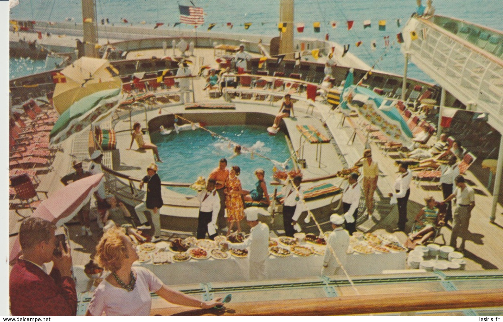 C. P. - AMERICAN EXPORT ISBRANDTSEN LINES - THE SUN DECK ON THE SUNLINERS S. S. CONTITUTION AND INDEPENDENCE CRUISING TH - Paquebots