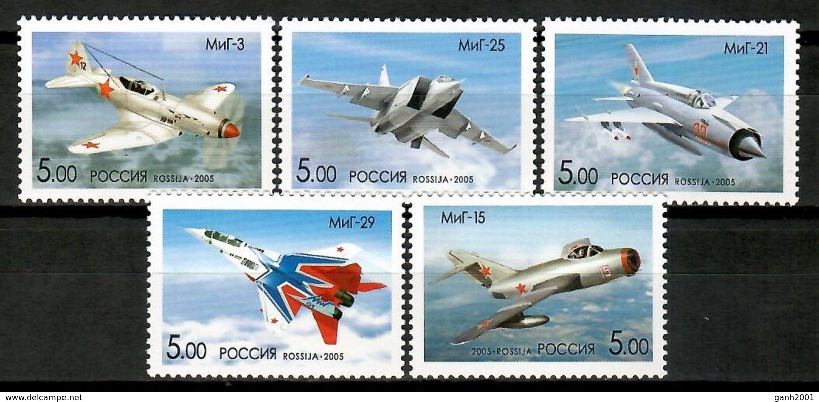 Russia 2005 Rusia / War Aviation Airplanes MNH Aviacion Aviones De Guerra Luftfahrt / Cu13714  29-28 - Aviones