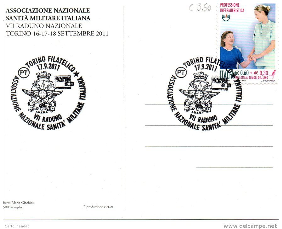 [DC9402] CARTOLINA - ASSOCIAZIONE SANITA&acute; MILITARE ITALIANA - VII RADUNO NAZIONALE CON ANNULLO - Non Viaggiata 201 - Altri & Non Classificati