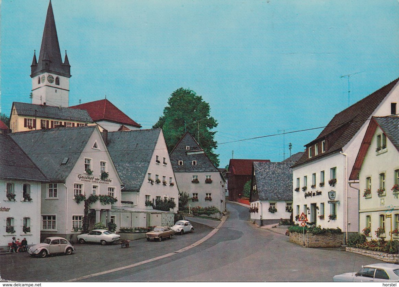 D-96197 Wonsees - Fränkische Schweiz - Hauptstraße - Gasthof Zur Traube - Cars - Opel Kadett - VW Käfer - Kulmbach