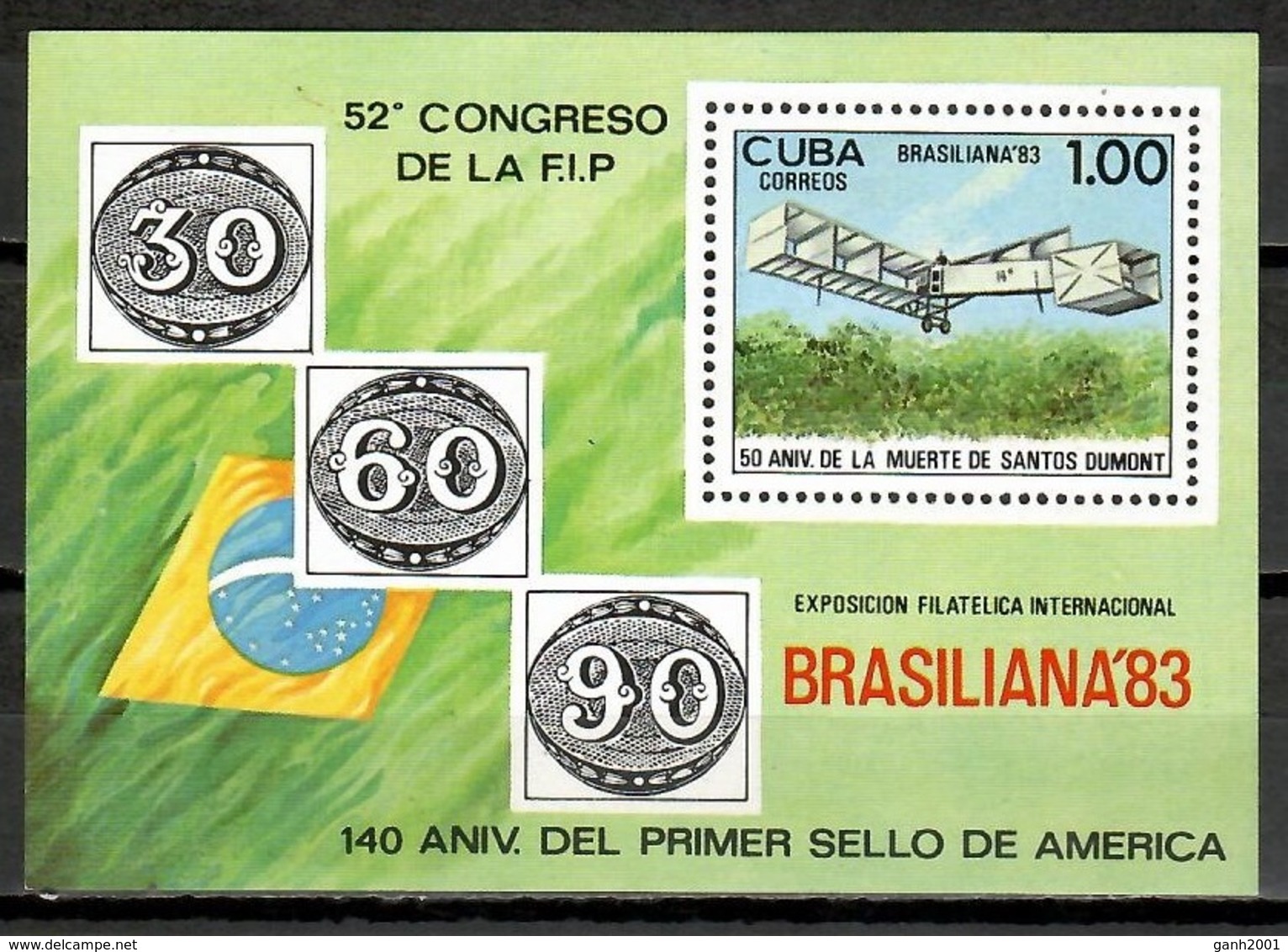 Cuba 1983 / Aviation Airplanes MNH Aviones Aviación / Cu11809  C2-2 - Aviones