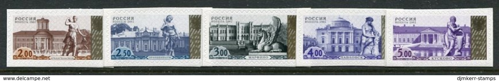 RUSSIA 2002 Definitive: Palaces And Statues MNH / **.  Michel 1045-49 - Ungebraucht