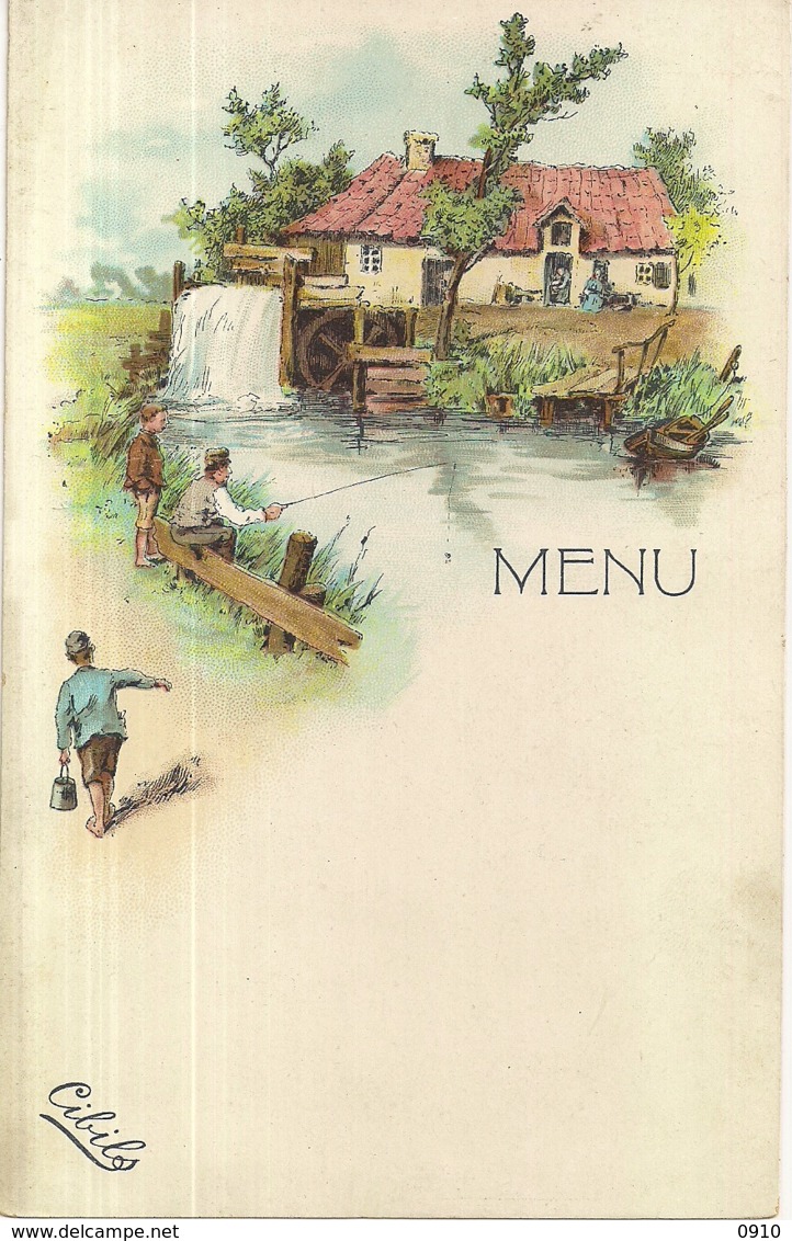 BOUILLON CIBILS-MENU KAART HOEVE AAN DE RIVIER - Menu