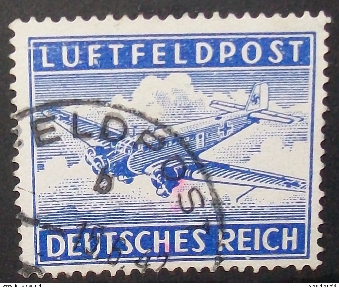 N°714E TIMBRE DEUTSCHES REICH OBLITERE - Poste Aérienne & Zeppelin