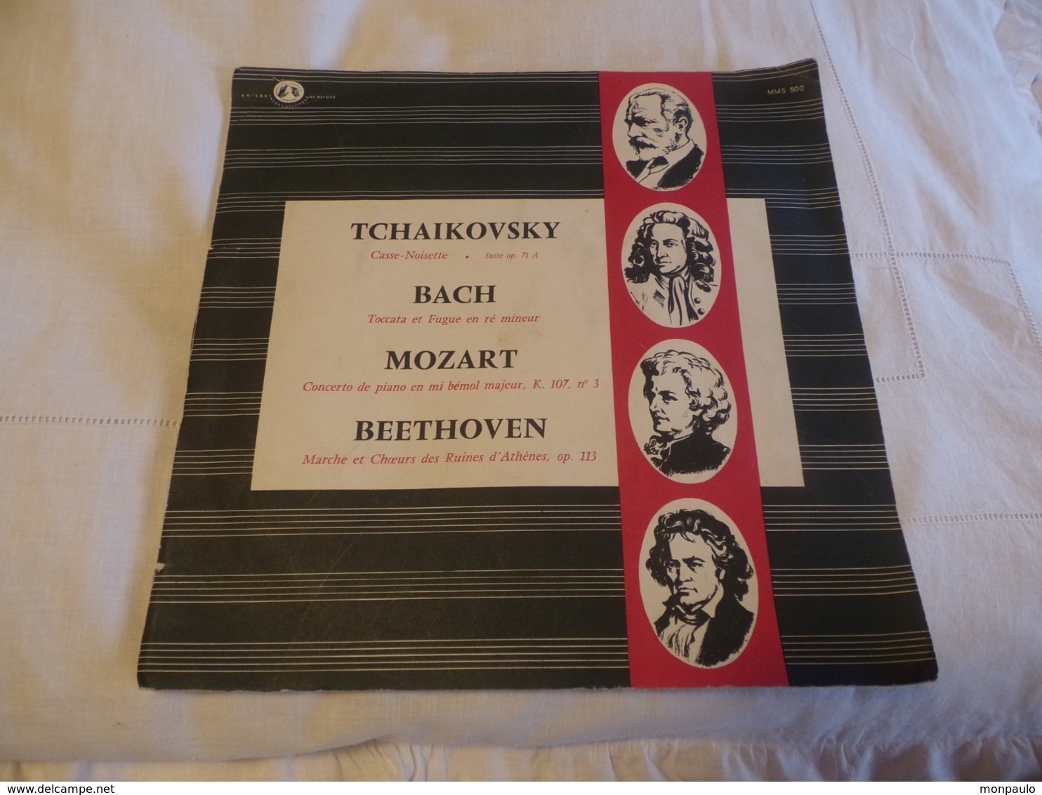 Vinyles. 33 T. Tchaikovski. J. S. Bach. Mozart. Beethoven (4 Titres) Guilde Internationale Du Disque - Klassik