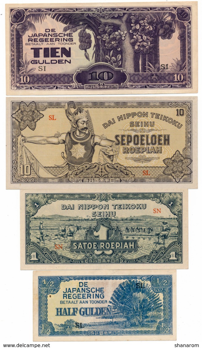 INDES NEERLANDAISES // Set Of Eight Note // XF/SUP - Other - Asia