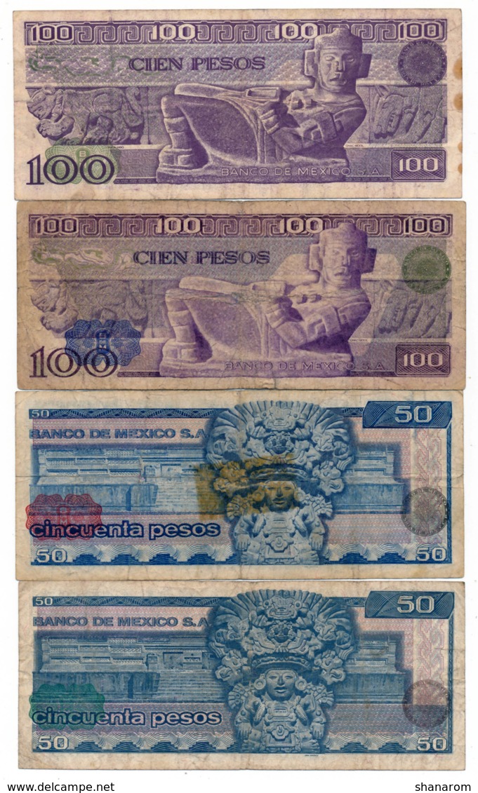 MEXICO // Set Of Four Note // F/TB - Mexico