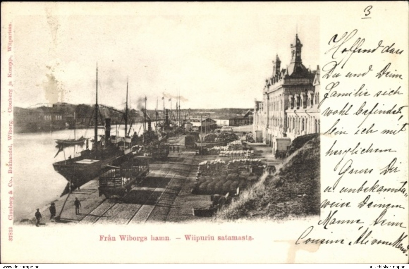 Cp Wyborg Wiborg Viipuri Russland, Fran Wiborga Hamn, Hafen - Russland