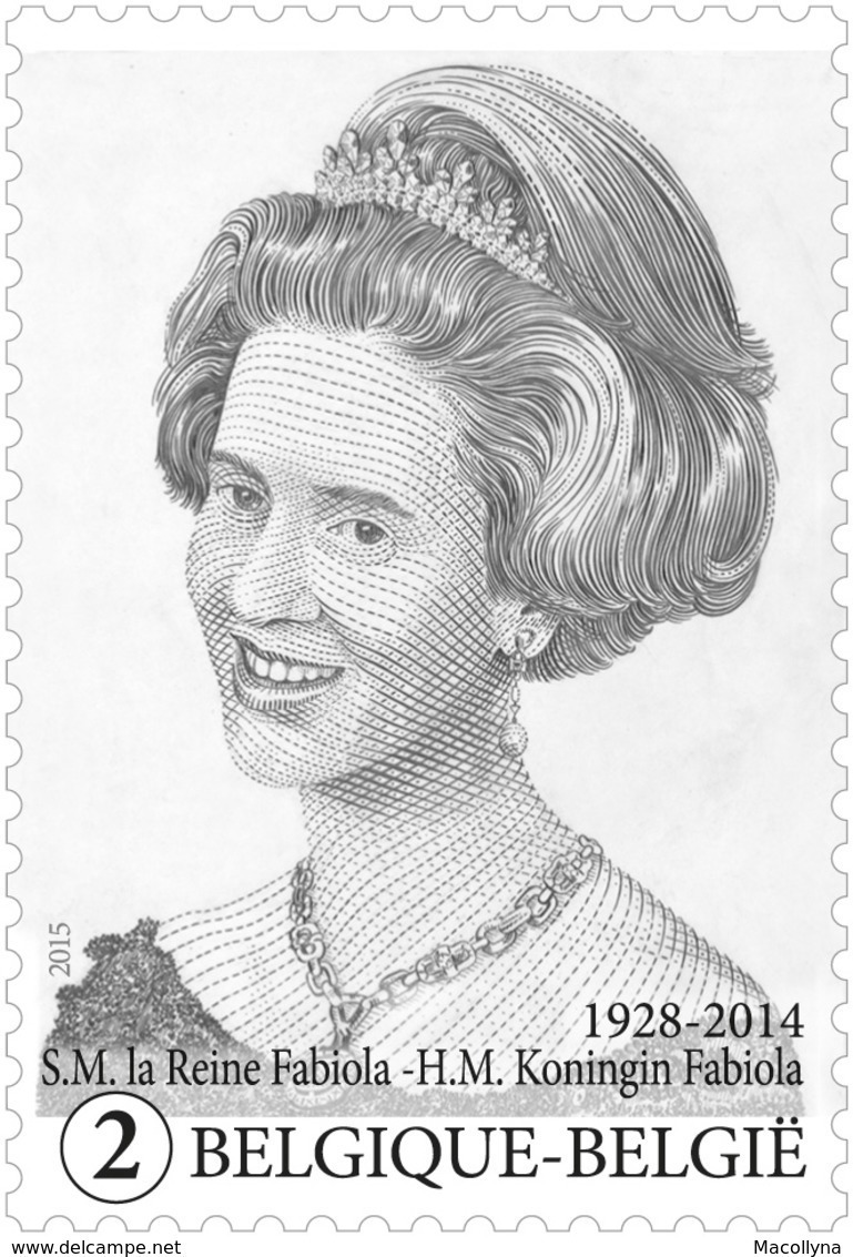 Blok 223** Herdenkingsuitgave H.M. Koningin Fabiola 4485/89** / Hommage à S.M. La Reine Fabiola - Unused Stamps