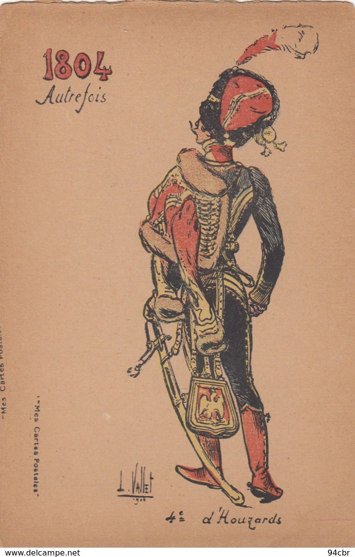CPA (illustrateur) L VALLET 4eme D Houzard  1804   (b.bur Illust) - Vallet, L.