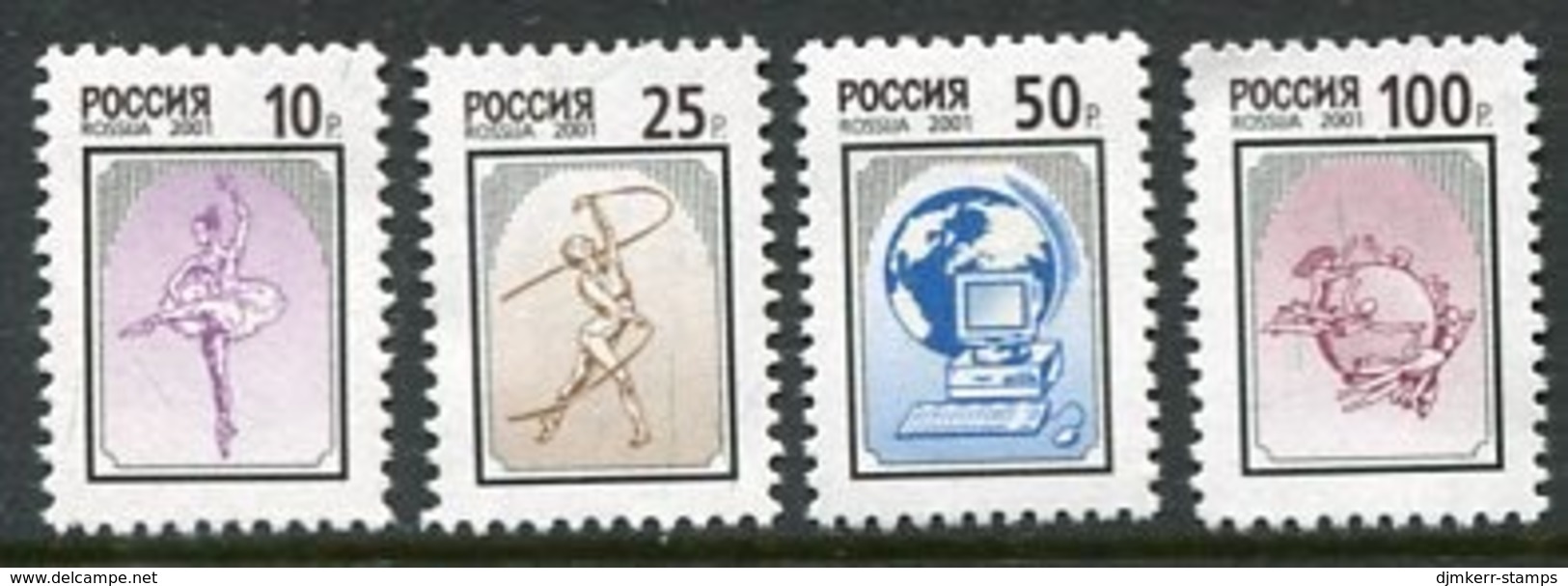 RUSSIA 2001 Definitive High Values MNH / **  Michel 885-88 - Unused Stamps