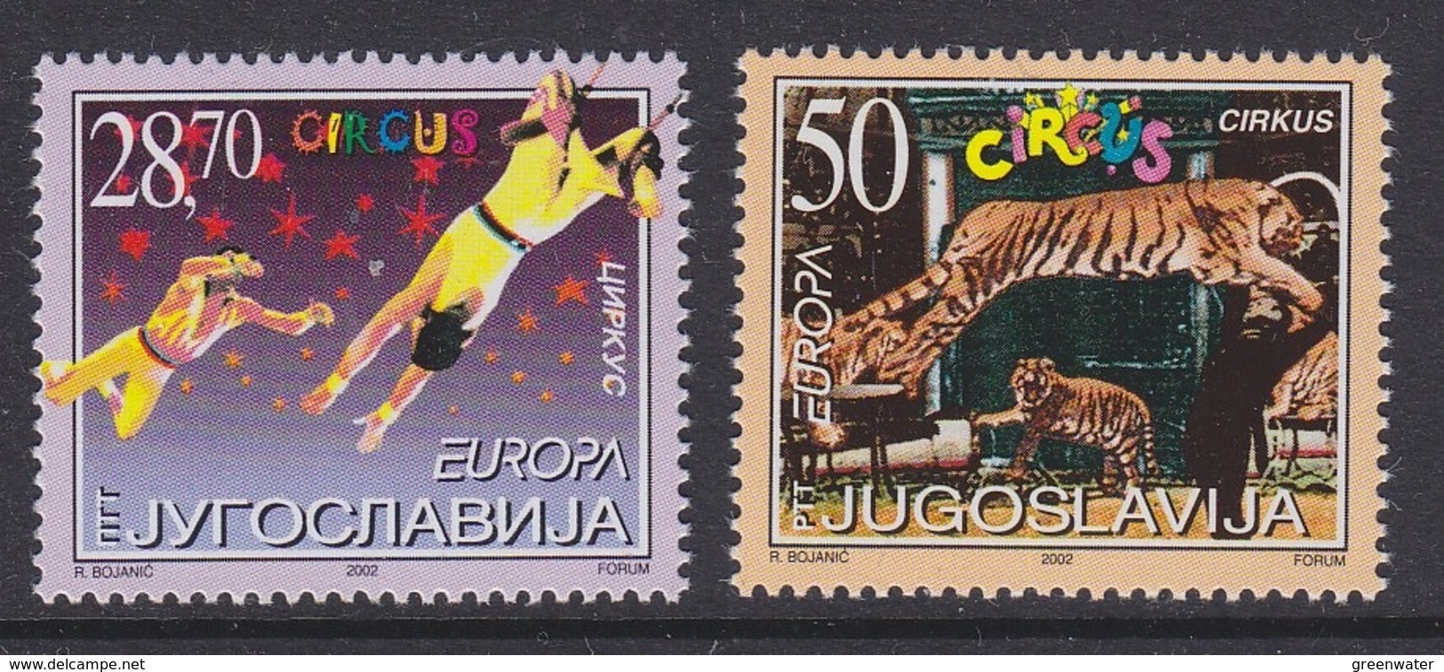 Europa Cept 2002 Yugoslavia 2v ** Mnh (45185F) ROCK BOTTOM PRICE - 2002