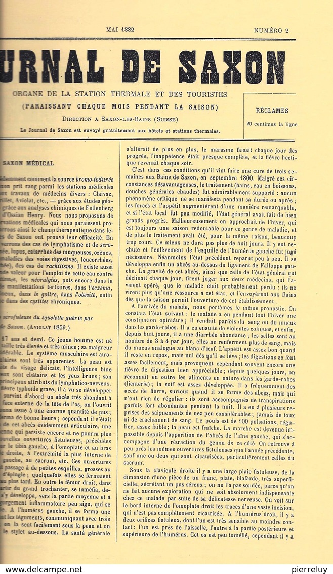 Saxon - Journal De Saxon 1882 - 1884 - Saxon