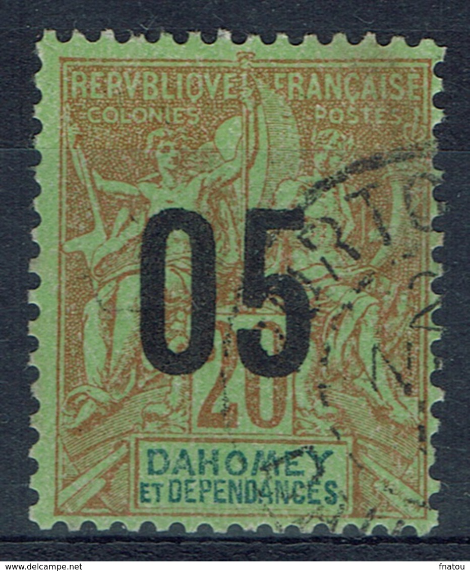 Dahomey (Benin), "Groupe" Overprint, 05/20c., 1912, VFU - Gebruikt