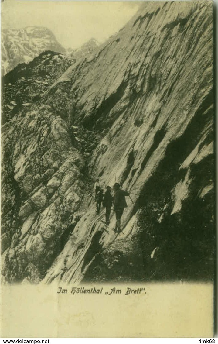 SPORT - CLIMBING - IM HOLLENTHAL - AM BRETT  - VERLAG V.B. JOHANES ( MAX BECKERT ) GARMISCH - 1910s (BG5617) - Bergsteigen