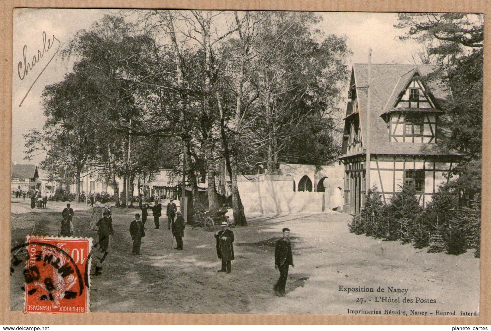 54 / Lot de 10 cartes : NANCY - Exposition de Nancy en 1909 (toboggan, guignol, petit chemin de fer, ferme lorraine...)