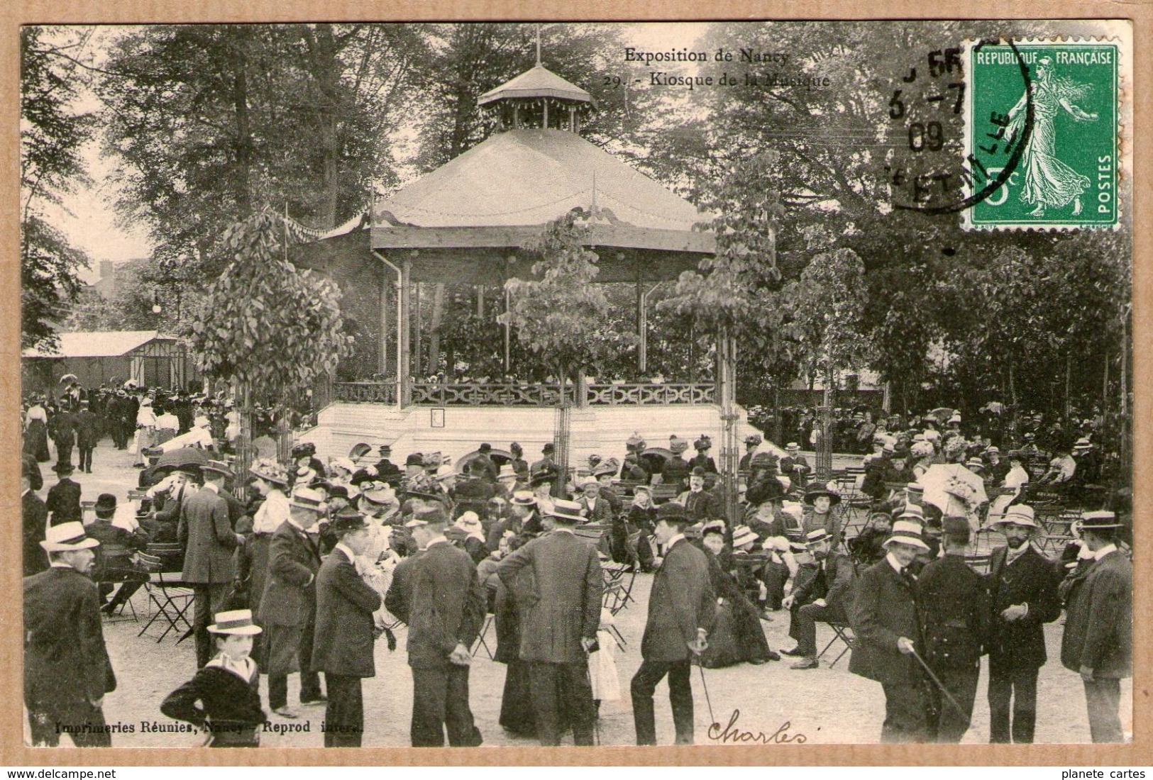 54 / Lot de 10 cartes : NANCY - Exposition de Nancy en 1909 (toboggan, guignol, petit chemin de fer, ferme lorraine...)