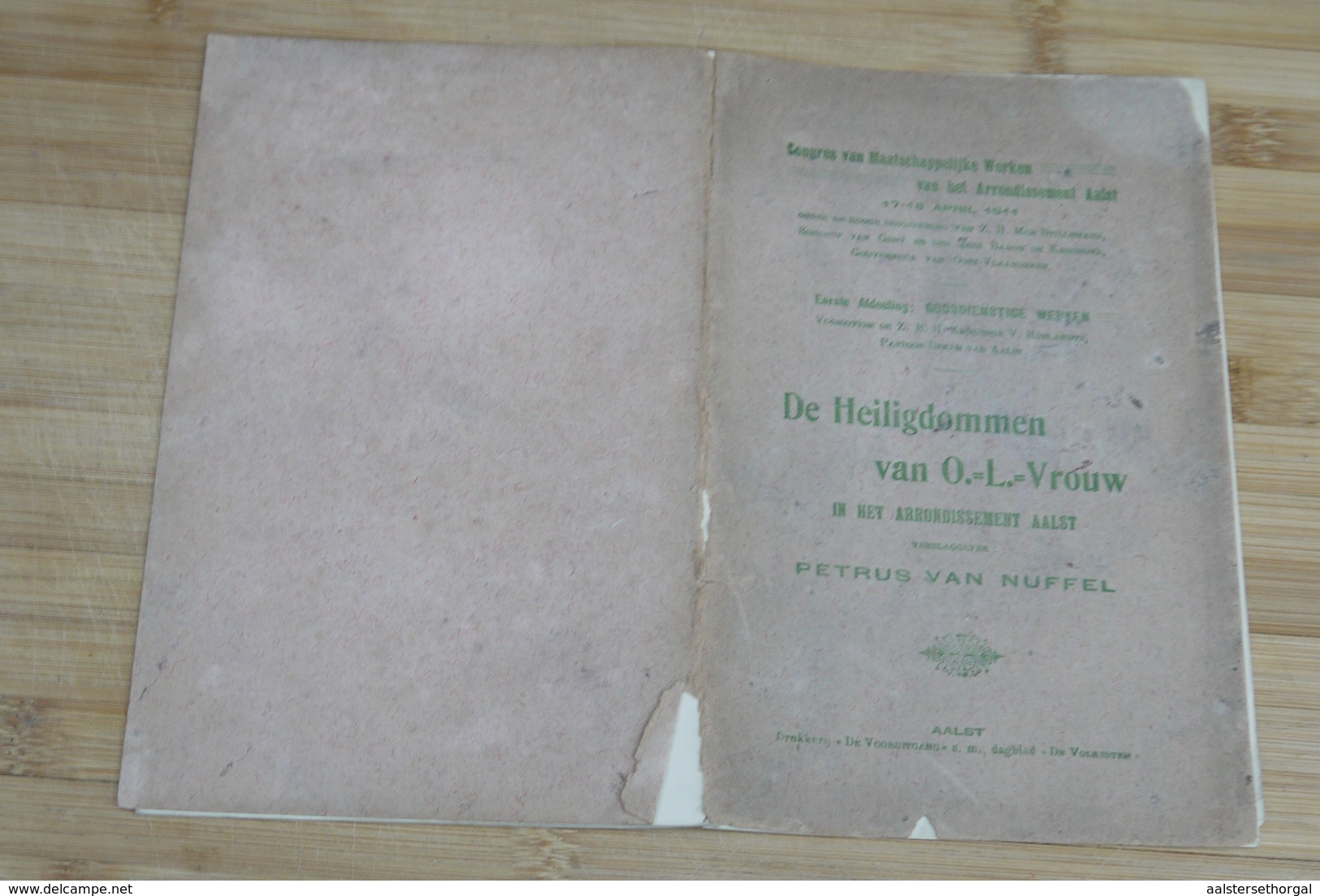 Aalst Van Nuffel 1911 Heiligdommen Van O.l.vrouw Zeldzaam - Historische Dokumente