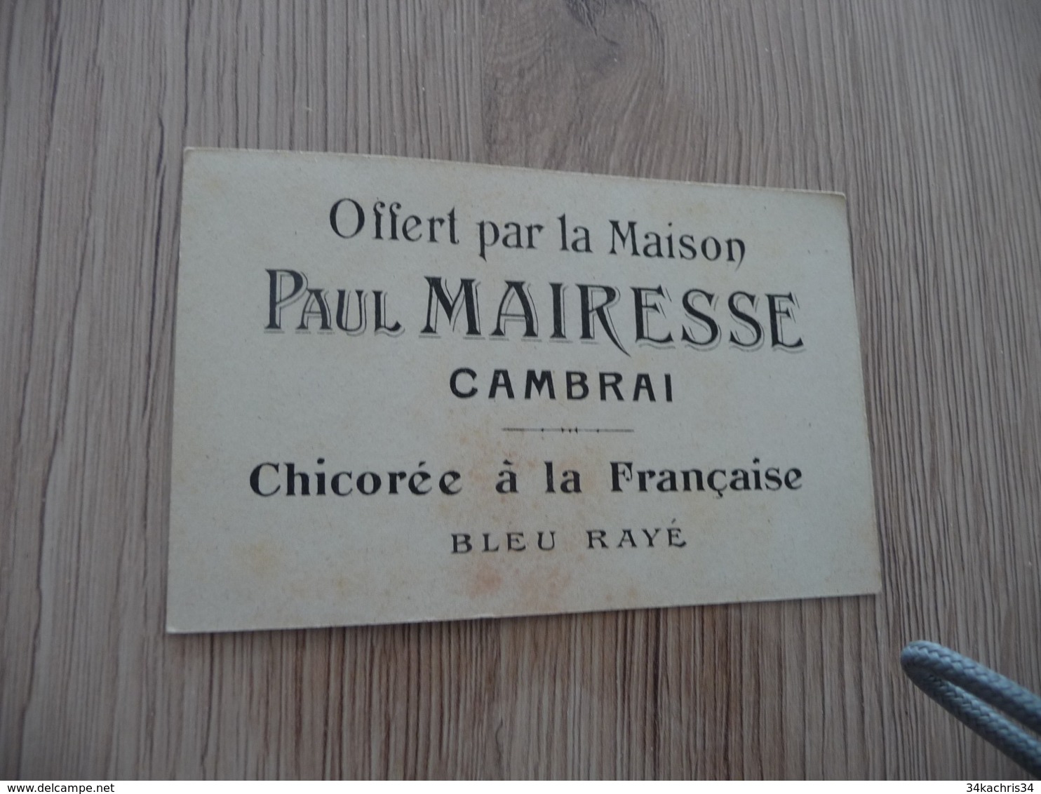 Chromo Ancien Chicorée Paul Mairesse Cambrai Chasse à L'Hermine - Thé & Café