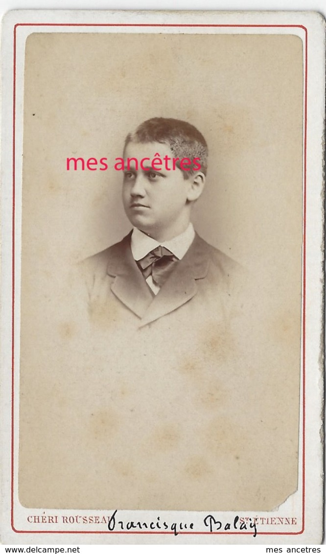 CDV  Vers 1870-Francisque  BALAY -photo Chéri Rousseau-Saint Etienne - Old (before 1900)