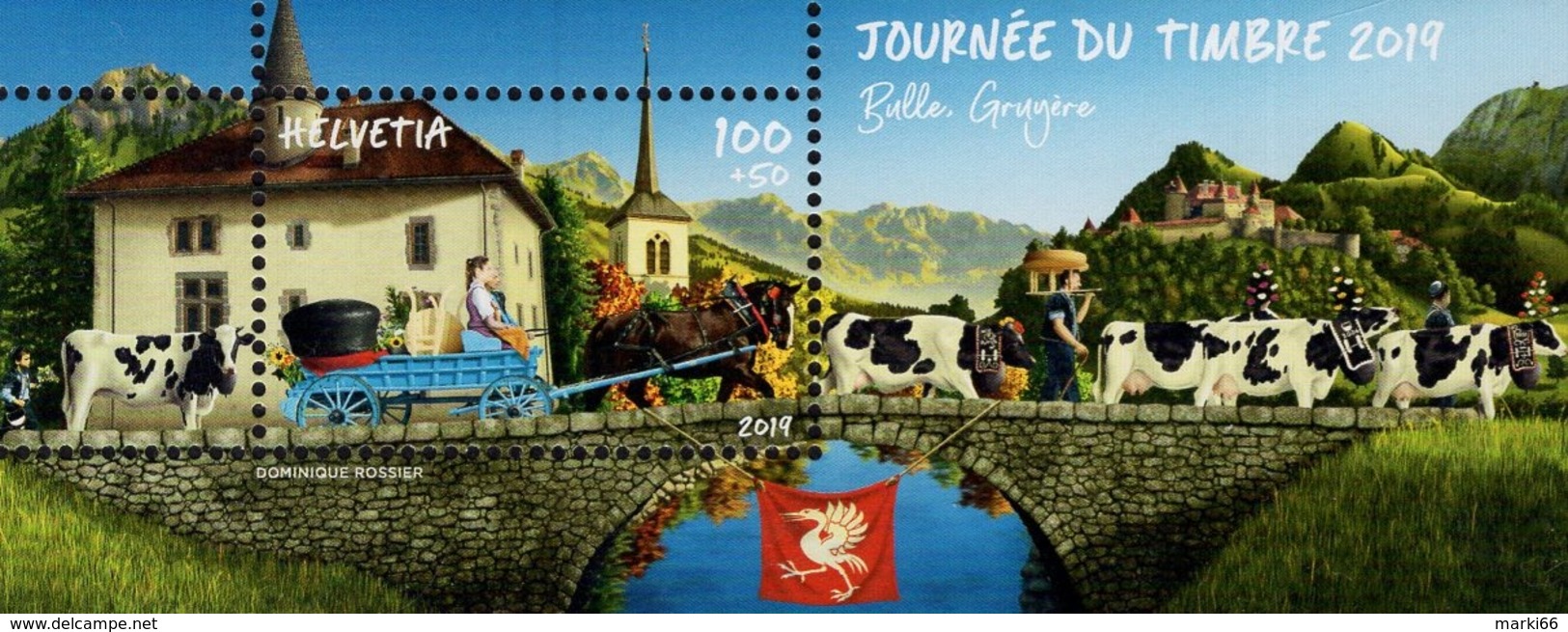 Switzerland - 2019 - Stamp Day 2019 - Bulle, Gruyere - Mint Souvenir Sheet - Ungebraucht