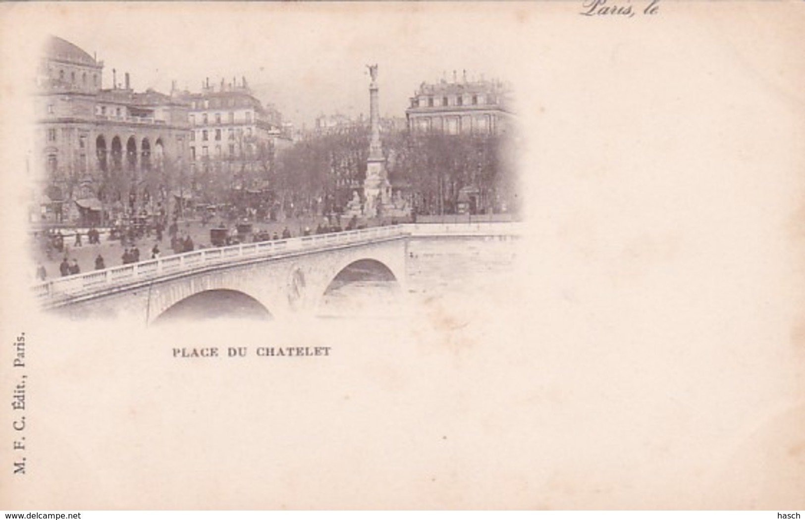 251182Paris, Place Du Chatelet (1900)(voir Coins) - Autres Monuments, édifices