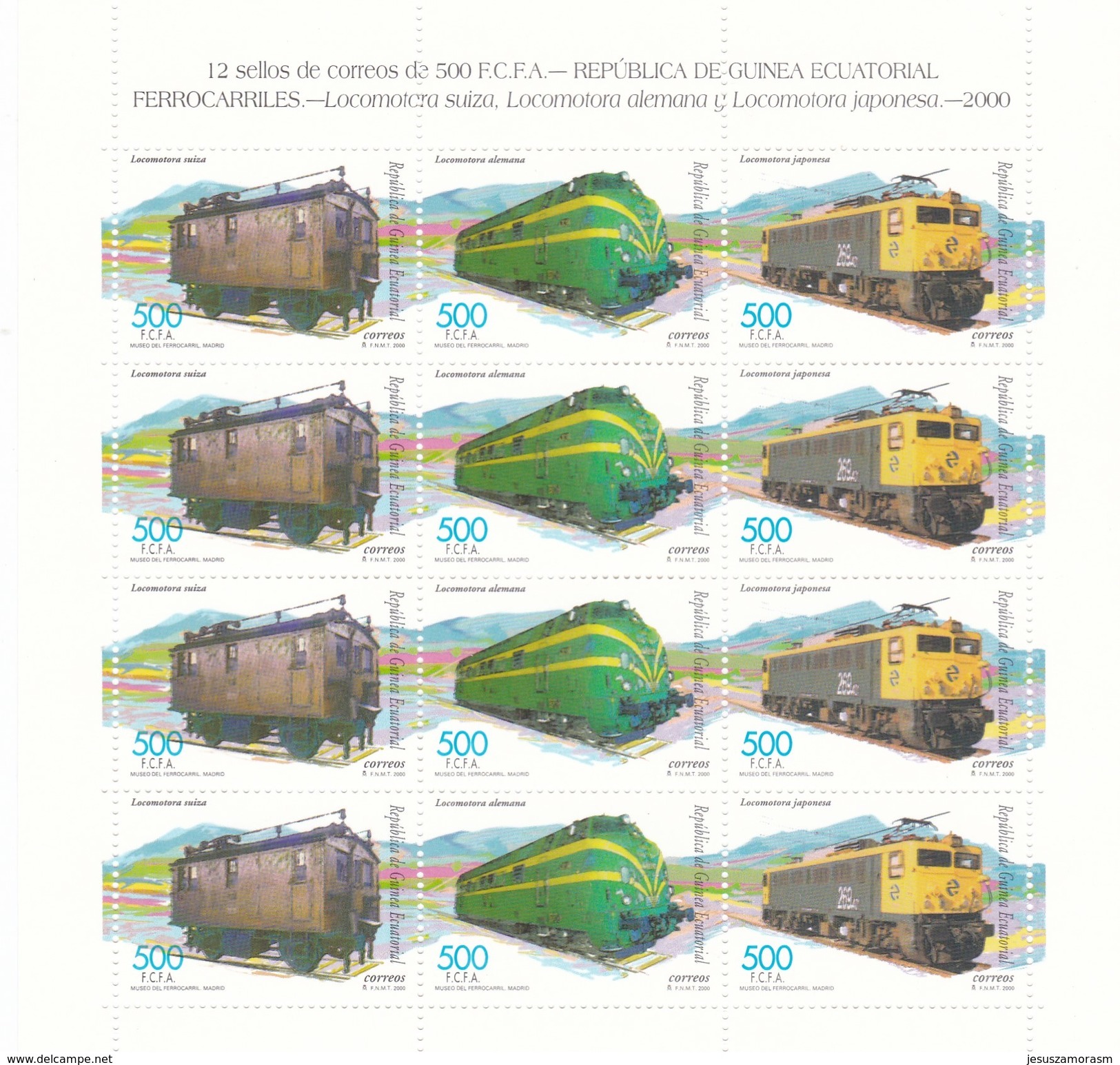 Guinea Ecuatorial Nº 271 Al 273 En Hoja De 4 Series - Guinea Ecuatorial