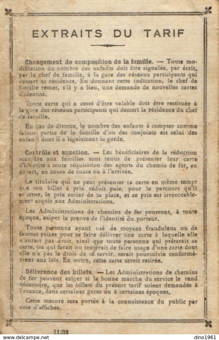 VP16.046 - 1933 - Carte D'Identité Des Chemins De Fer Du Nord - Mme Germaine ERIC à BRANCOURT LE GRAND - Autres & Non Classés