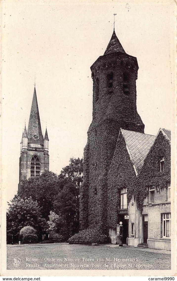 België Oost-Vlaanderen  Ronse  Oude En Nieuwe Toren Van St Hermeskerk Kerk      M 1074 - Renaix - Ronse