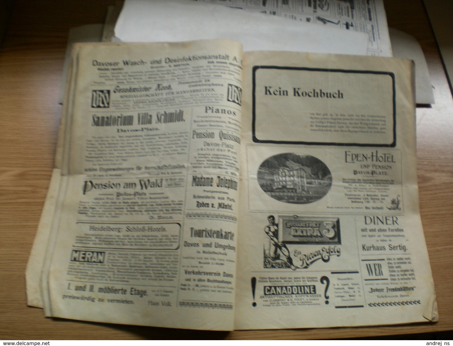 Davoser Blatter Illustriertes Wochenblatt Mit Fremdenliste 1910 - Reizen En Ontspanning