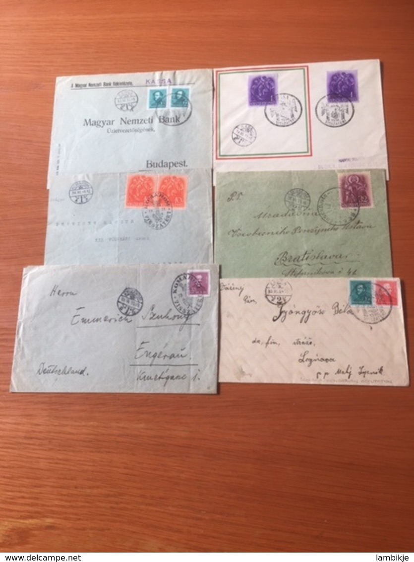 +++ Sammlung Slovensko & Hungary Besetzung 6 Briefe  Ab 1938 +++ - Sammlungen (ohne Album)