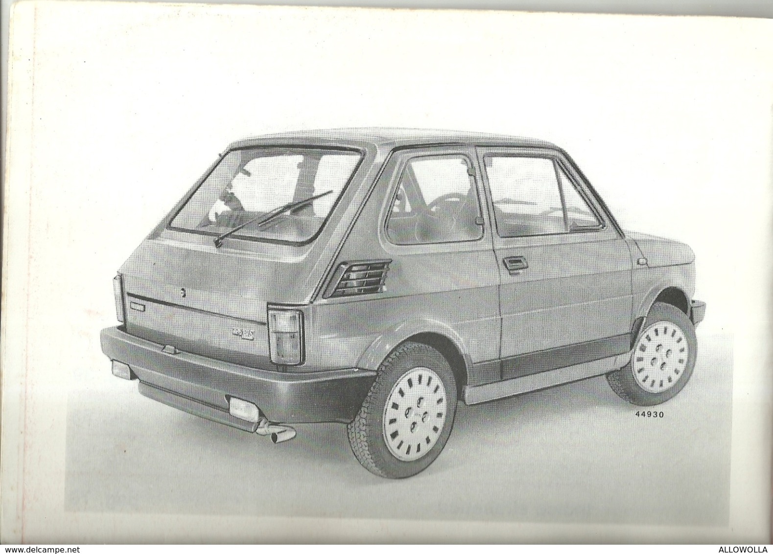 5915 " FIAT 126 BIS - LIBRETTO DI USO E MANUTENZIONE "  ORIGINALE - Voitures