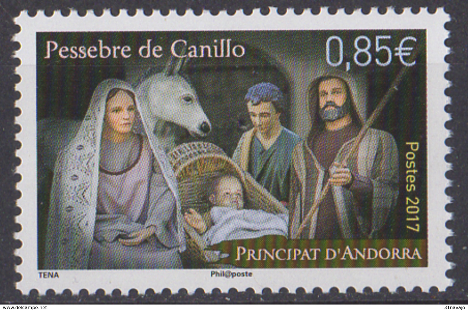 ANDORRE - Noël 2017 - Unused Stamps